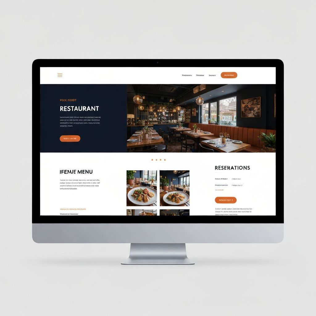 Restoran Landing Sayfası — Web Tasarım project